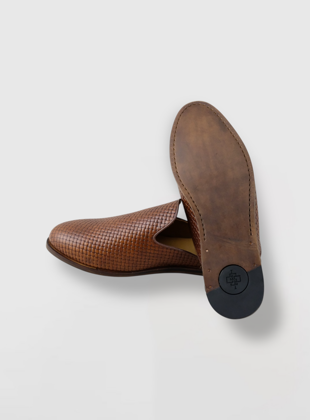 Neruda – Woven Leather Slide