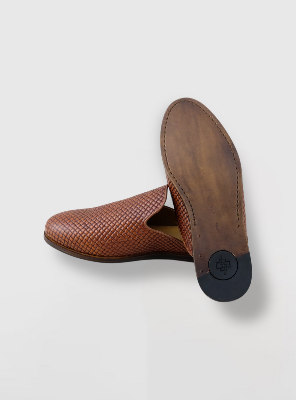 Neruda – Woven Leather Slide